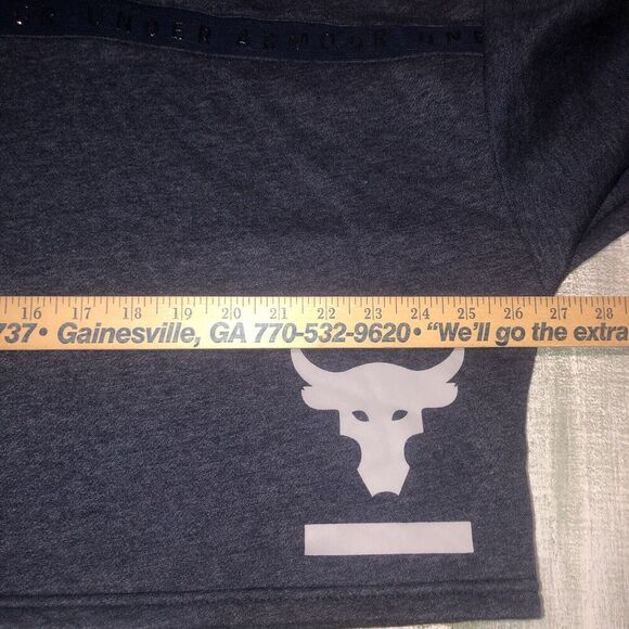 Under Armour Hoodie Womens Medium Project Rock Cropped Oversized Workout - Picture 7 of 11